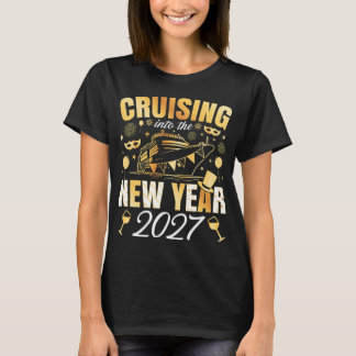 Camiseta Crucero hacia el Año Nuevo 2027 Mujeres