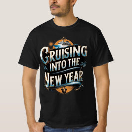 Camiseta Crucero hacia el Año Nuevo Barco Crucero