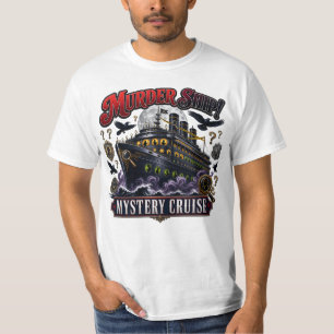 Camiseta Crucero Misterioso Barco Asesino Diseño Vintage De