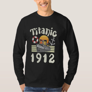 Camiseta Crucero náutico retro RMS Titanic 1912 hombres muj