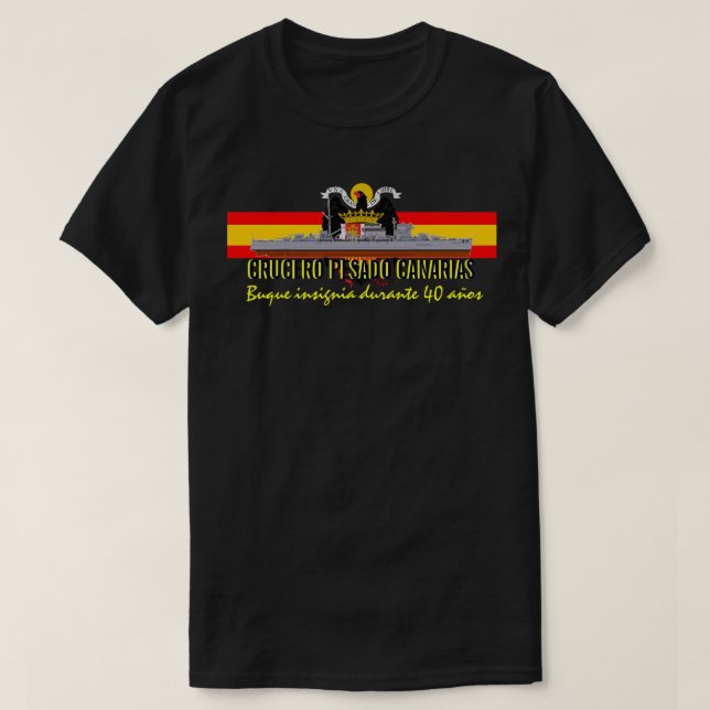 CAMISETA CRUCERO PESADO CANARIAS (Diseño del anverso)