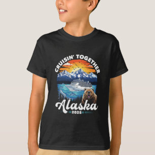 Camiseta Crucero por Alaska 2025 Familia Amigos Grupo Alask