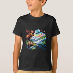 Camiseta Crucero por Alaska 2025 para Familias Amigas y Gru