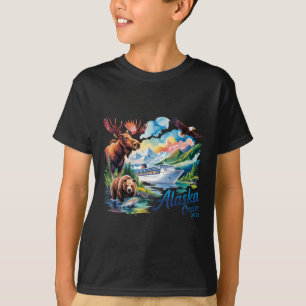 Camiseta Crucero por Alaska 2025 para Familias Amigos y Gru