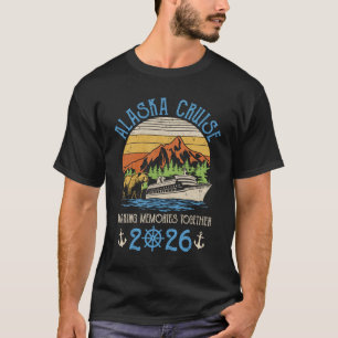 Camiseta Crucero por Alaska 2026 Grupo de Amigos y Familiar