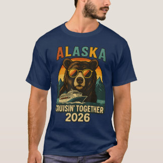 Camiseta Crucero por Alaska 2026 Vacaciones de Amigos y Fam