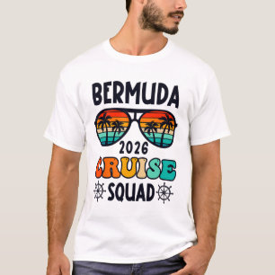 Camiseta Crucero por Bermudas Vacaciones 2026 Viaje Familia