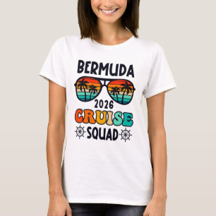 Camiseta Crucero por Bermudas Vacaciones 2026 Viaje Familia