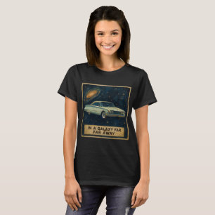Camiseta Crucero Retro en el Espacio Profundo