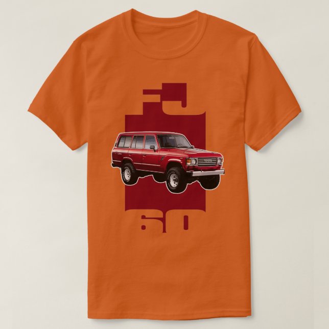 CAMISETA CRUCERO ROJO FJ60 (Diseño del anverso)