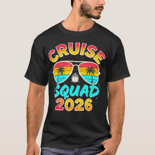 Camiseta Crucero Squad 2026 Cumpleaños Familiares Combinado