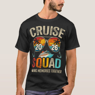 Camiseta Crucero Squad 2026 Vacaciones de Verano Familia a 