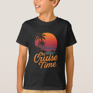 Camiseta Crucero Tropical En Tiempo De Vacaciones Con Palme