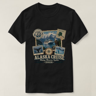 Camiseta Crucero Vintage Alaska 2026 | Recuerdo de viaje fa