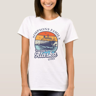 Camiseta Cruceros a la familia Personalizado de Alaska