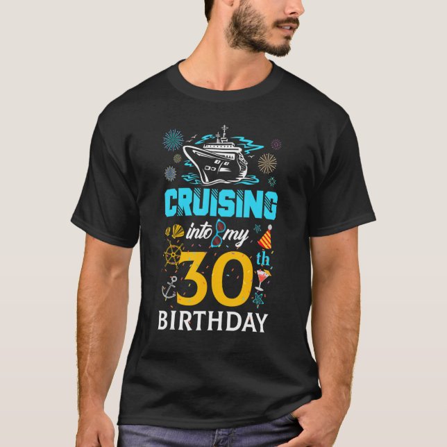 Camiseta Cruceros a mi brigada de cumpleaños 30 años (Anverso)