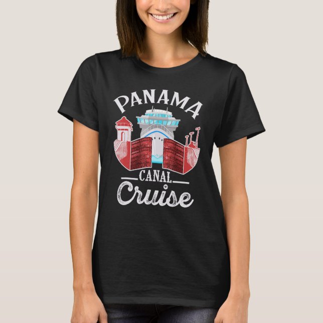 Camiseta Cruceros A Través Del Canal De Panamá Hombres Muje (Anverso)