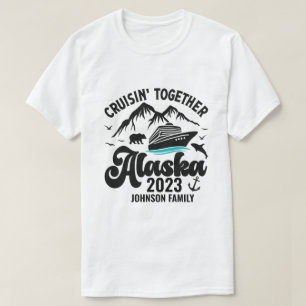 Camiseta Cruceros Alaska juntos nombre y año personalizado