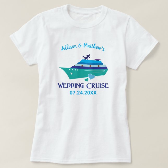 Camiseta Cruceros boda (Diseño del anverso)