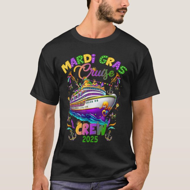 Camiseta Cruceros de Carnaval Mardi Gras 2025 (Anverso)