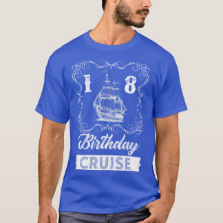 Camiseta Cruceros de cumpleaños 18 Vintage