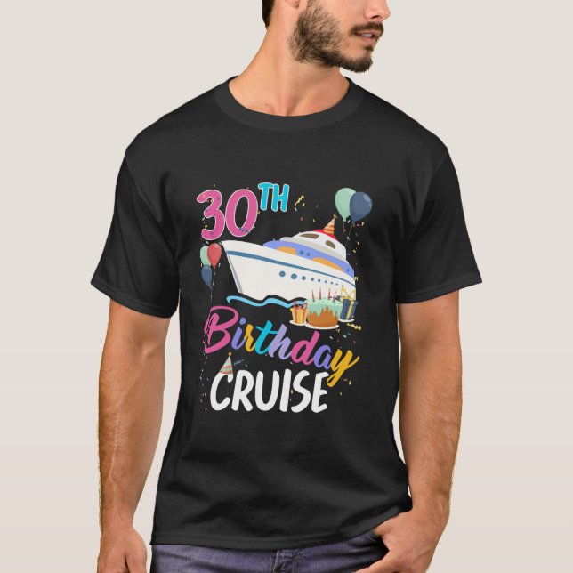Camiseta Cruceros de cumpleaños 2024 B Day de 30 años (Anverso)