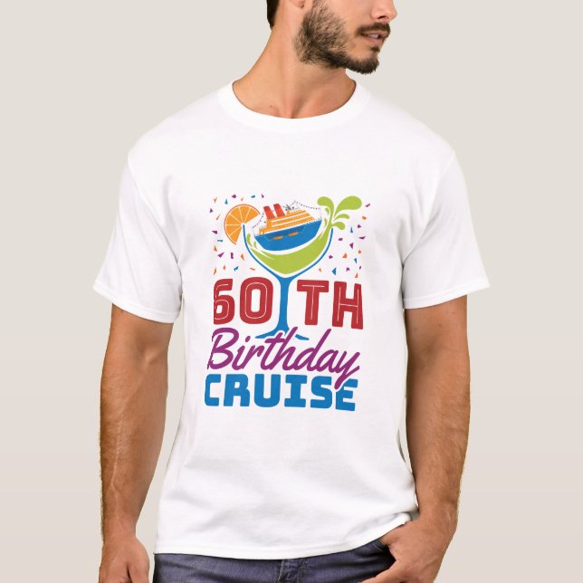 Camiseta Cruceros de cumpleaños 60 años (Anverso)