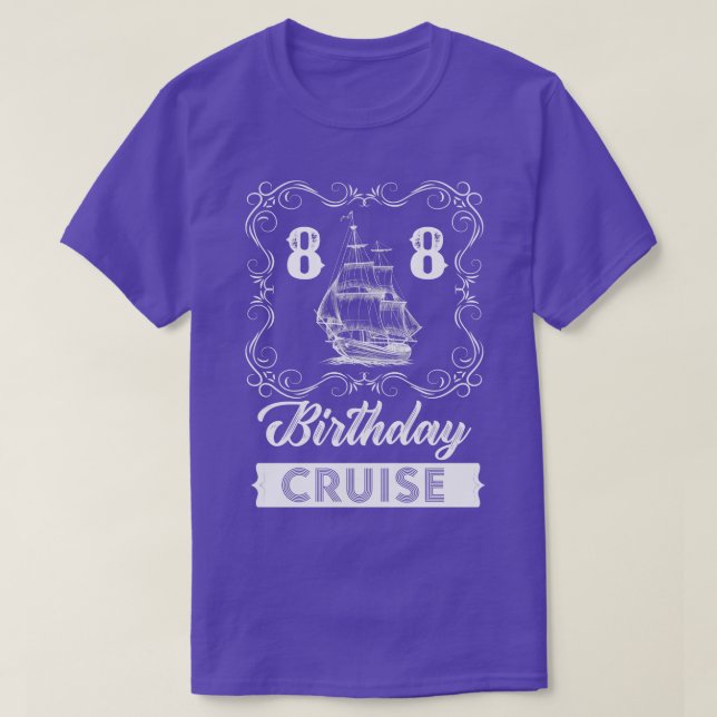 Camiseta Cruceros de cumpleaños 88 Vintage (Diseño del anverso)