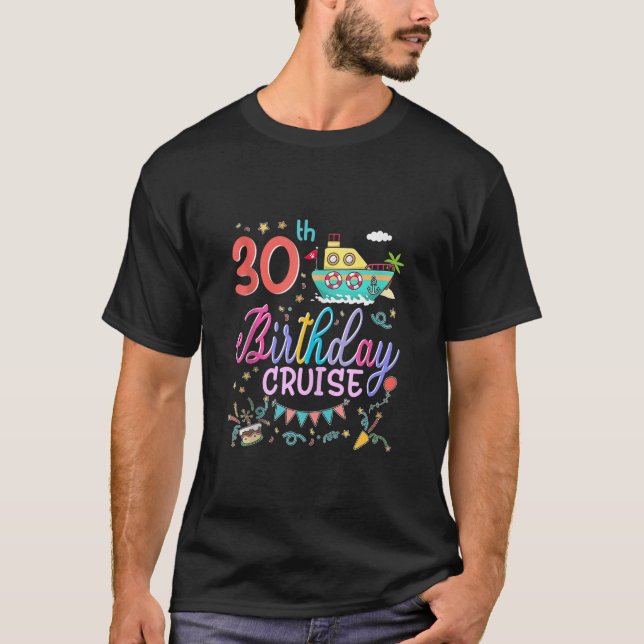Camiseta Cruceros de cumpleaños con 30 años (Anverso)