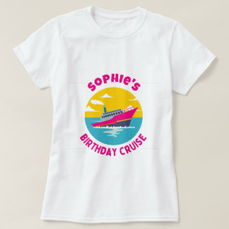 Camiseta Cruceros de cumpleaños personalizados