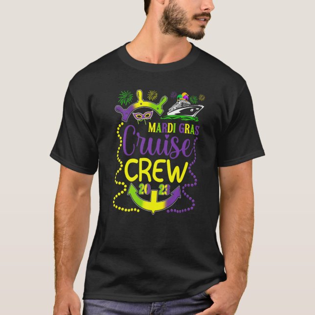 Camiseta Cruceros de la tripulación de crucero Mardi Gras (Anverso)