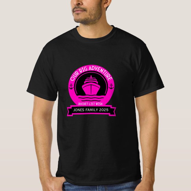 Camiseta Cruceros de lista de cubos (Anverso)