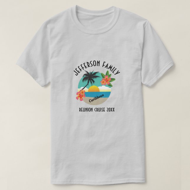 Camiseta Cruceros de reunificación familiar del Caribe (Diseño del anverso)