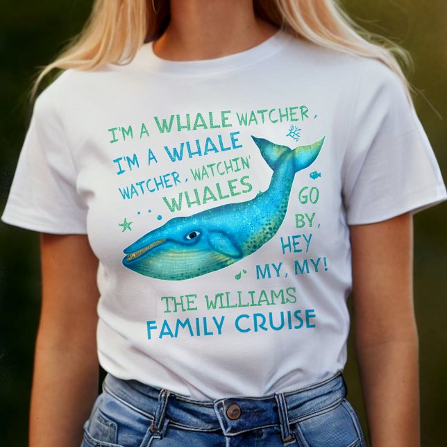 Camiseta Cruceros de vacaciones familiares de observación d (Subido por el creador)