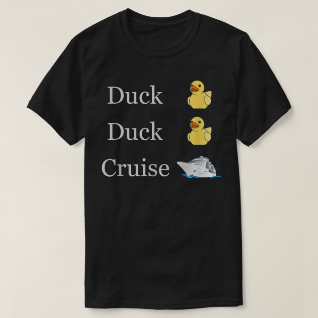 Camiseta Cruceros Duck Cruise Ducks familia divertida acopl (Diseño del anverso)