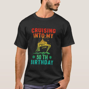 Camiseta Cruceros en mi 50 aniversario crucero de 50 años