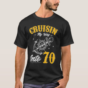 Camiseta Cruceros en mi camino hacia 70 70th Birthday