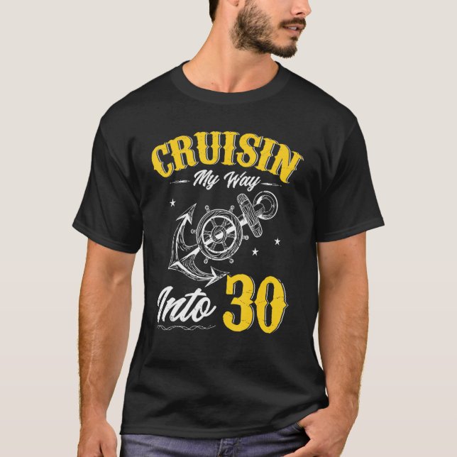 Camiseta Cruceros en mi camino hacia el crucero 30 por los  (Anverso)