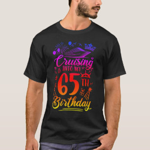 Camiseta Cruceros en mi crucero de cumpleaños número 65 año