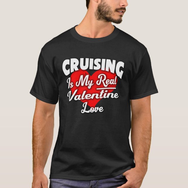 Camiseta Cruceros en San Valentín de vacaciones (Anverso)