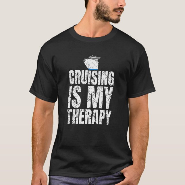 Camiseta Cruceros es mi pasajero de crucero Terapéutico (Anverso)