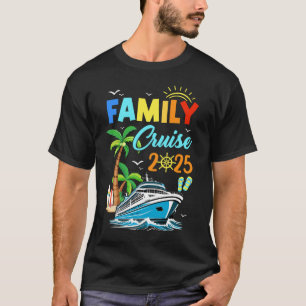 Camiseta Cruceros familiares 2025 Funny Summer Vacation Cru