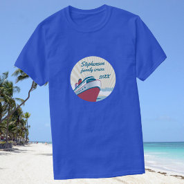Camiseta Cruceros familiares con crucero retro