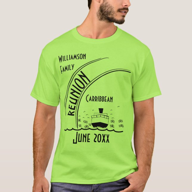 Camiseta Cruceros familiares de la Reunión (Anverso)