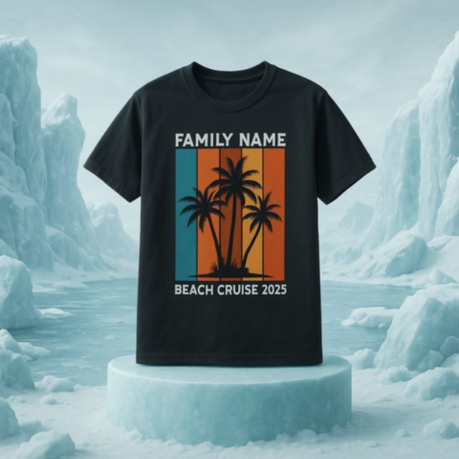 Camiseta Cruceros familiares de playa personalizados (Subido por el creador)