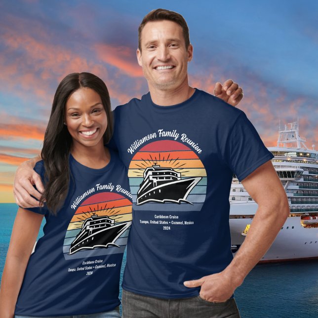 Camiseta Cruceros familiares de vacaciones de verano en Reu (Family Cruise Matching Shirts)