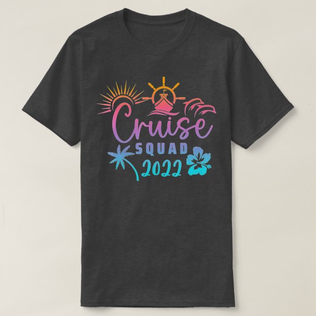 Camiseta Cruceros familiares en 2022 Mujeres Chicas navegan (Diseño del anverso)