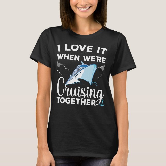 Camiseta Cruceros Guay Hombres Mujeres Cruizando Pareja de  (Anverso)