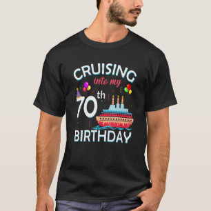 Camiseta Cruceros hacia mi crucero de 70 años