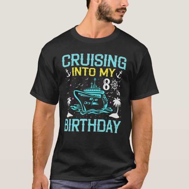 Camiseta Cruceros hacia mi crucero de 80 años (Anverso)